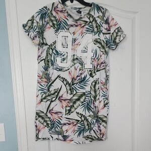 H&M Divided Leaf Print Dress